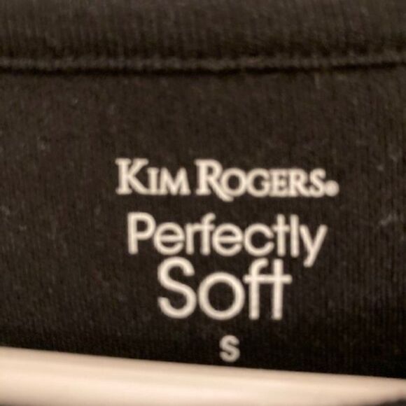 Kim Rogers Black with White Stripe Top - Picture 3 of 4